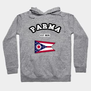 🏹 Parma Ohio Strong, Buckeye State Flag, Est 1826, City Pride Hoodie